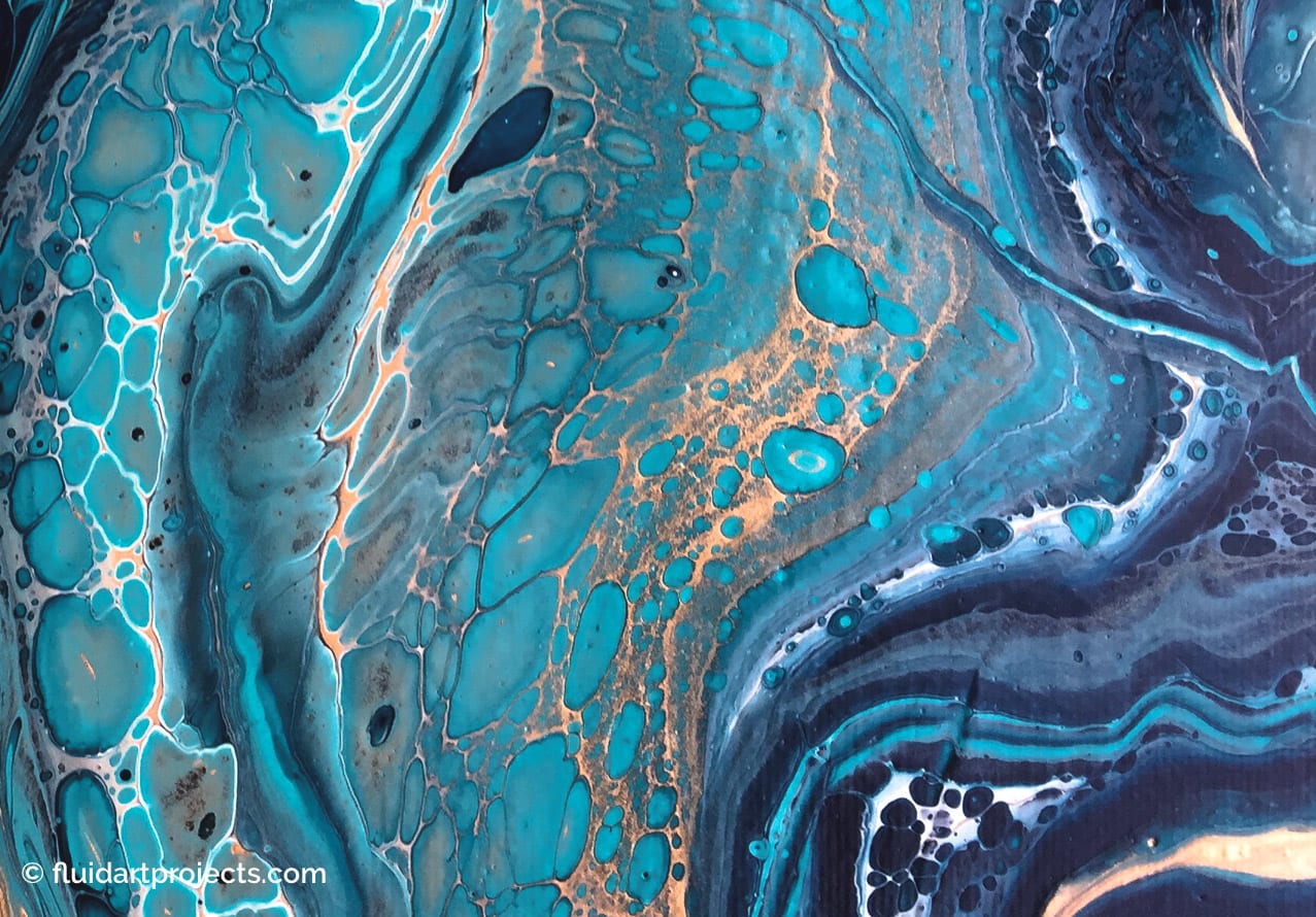 cells acrylic pouring